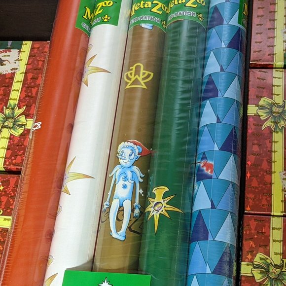 MetaZoo Cryptid Nation 2021 Christmas Promo Card Pack Bundle Wrap Paper Lot of 5 - Picture 2 of 4